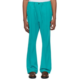 Blue Piping Cowboy Trousers 241821M190032
