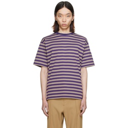 Purple Stripe T-Shirt 241821M213009