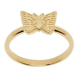 Gold Papillon Ring 232821M147000
