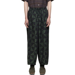 Green H.D.P. Trousers 241821M191014