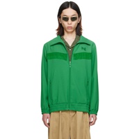 Green Fringe Track Jacket 241821M202019