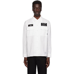 White Striped Shirt 232019M192009