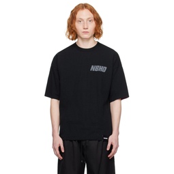 Black   Burgundy Reversible T Shirt 232019M213055