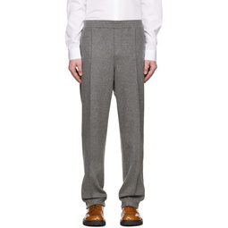 Gray Loose Trousers 222368M191013