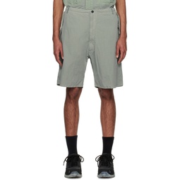 Green Soto Baggy Shorts 231123M193003