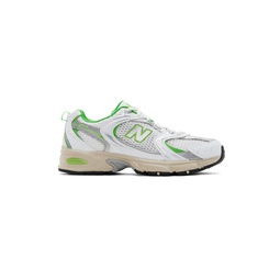 White   Green 530 Sneakers 241402M237132
