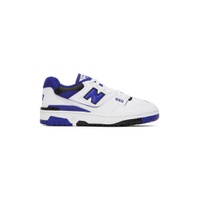 White   Blue 550 Sneakers 232402M237149