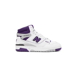White   Purple 650 Sneakers 231402M236003