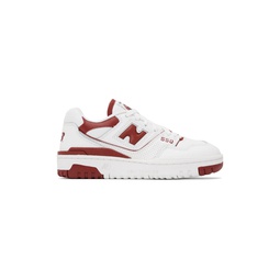 White   Red 550 Sneakers 241402F128061