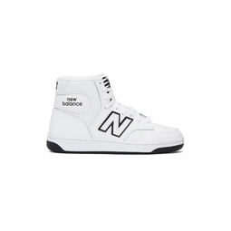 White   Black 480 High Sneakers 241402F127003