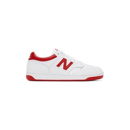 White   Red 480 Sneakers 241402M237116