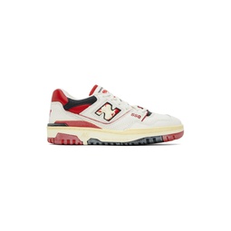 White   Red 550 Sneakers 241402M237114