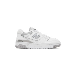 White   Gray 550 Sneakers 241402F128161