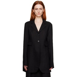 Black Vuoto Blazer 231744F057000