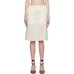 White Marino Midi Skirt 231744F092002