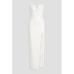 Tena strapless cady gown