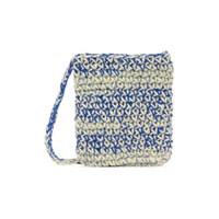 Off White   Blue Crochet Bag 231363F048000