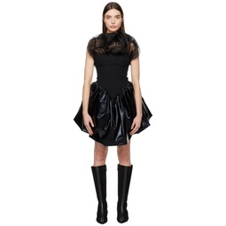 Black Abigael Minidress 241126F052013