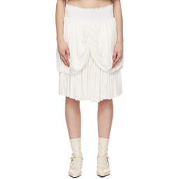 SSENSE Exclusive White Claire Midi Skirt 241126F092008