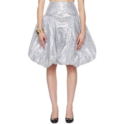 Silver Candy Midi Skirt 241126F092010