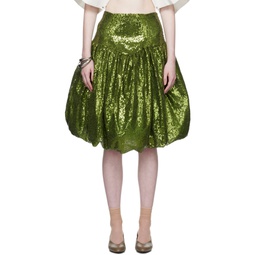 Green Skirt 64 Midi Skirt 232126F092006