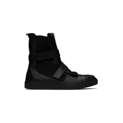 Black Velcro Strap Sneakers 241579M236000