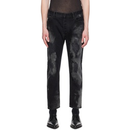 Black Distressed Jeans 241579M186002