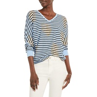 Womens NIC+ZOE Stamped Stripes Sweater