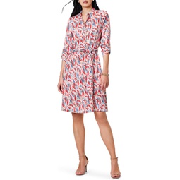 Womens NIC+ZOE Coral Waves Live In Shirt Dress