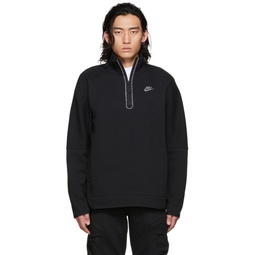 Black Sportswear Half Zip Sweatshirt 222011M202056