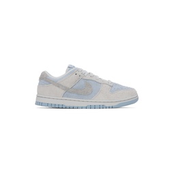 Blue   Gray Dunk Low Sneakers 241011F128085