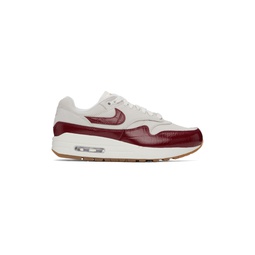 White   Red Air Max 1 LX Sneakers 241011F128086