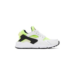 White   Yellow Air Huarache Sneakers 241011F128041
