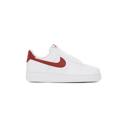 White   Orange Air Force 1 07 Sneakers 241011F128044