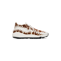Off White   Brown Footscape Sneakers 232011F128118