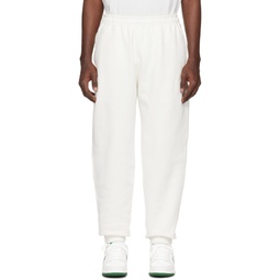 Off White Embroidered Sweatpants 241011M190039