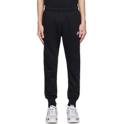 Black Sportswear Club Sweatpants 241011M190028
