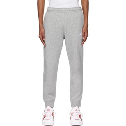 Gray Sportswear Club Sweatpants 231011M190001