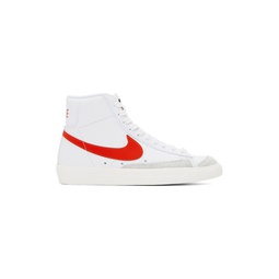 White   Red Blazer Mid 77 Sneakers 241011F127004