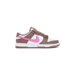 Taupe   Pink Dunk Low Sneakers 241011F128145