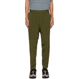 Green Polyester Lounge Pants 221011M190008