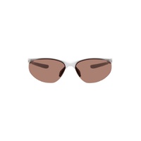 White Aerial Sunglasses 231011M134006