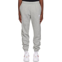 Gray Embroidered Sweatpants 232011M190018