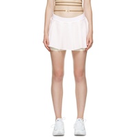 White   Beige Jacquemus Edition Pleated Miniskirt 222011F090004