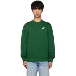 Green Sportswear Club Sweatshirt 231011M204003