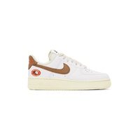 White Air Force 1 07 Coconut Low Top Sneakers 222011F128002