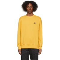 Yellow French Terry Sweatshirt 221011M201014