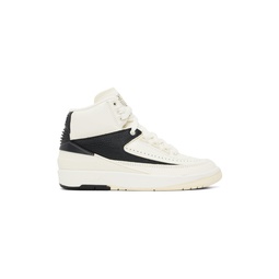 Off White   Black Air Jordan 2 Retro Sneakers 241445F127014