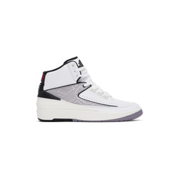 White   Silver Air Jordan 2 Retro Sneakers 241445M236034