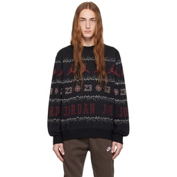 Black Holiday Sweatshirt 241445M204003